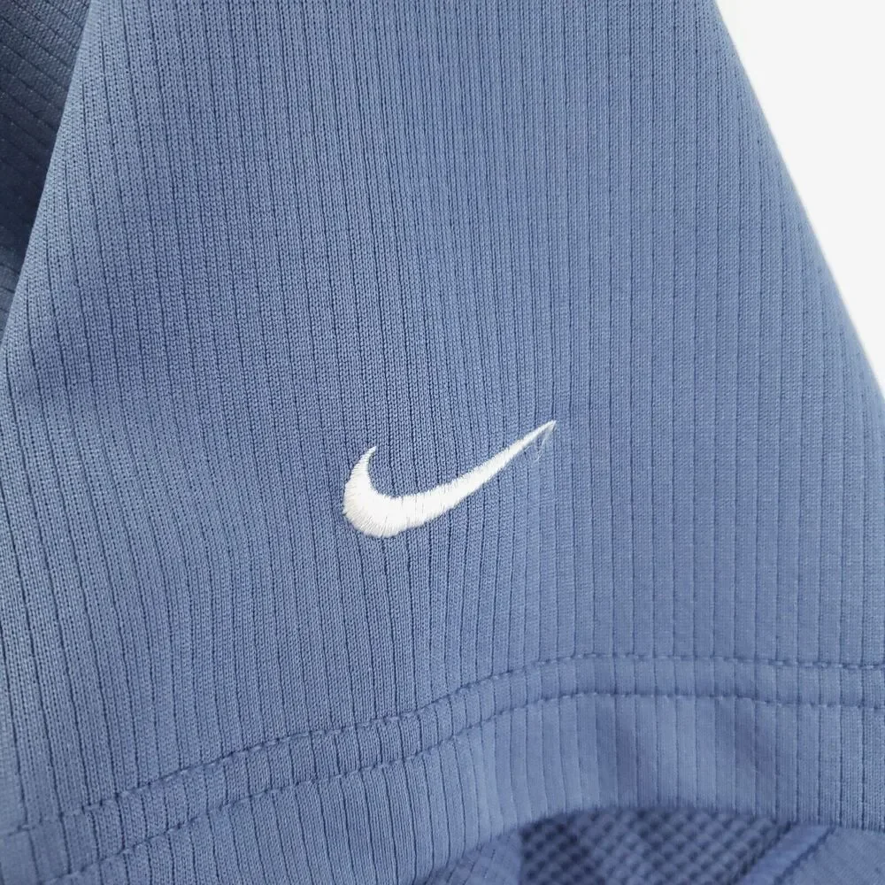 Nike Polo Shirt Mens 2XL Blue Golf Sphere Dry Tiger Woods Classic